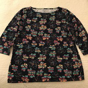 Talbots  large 3/4 sleeve t-shirt